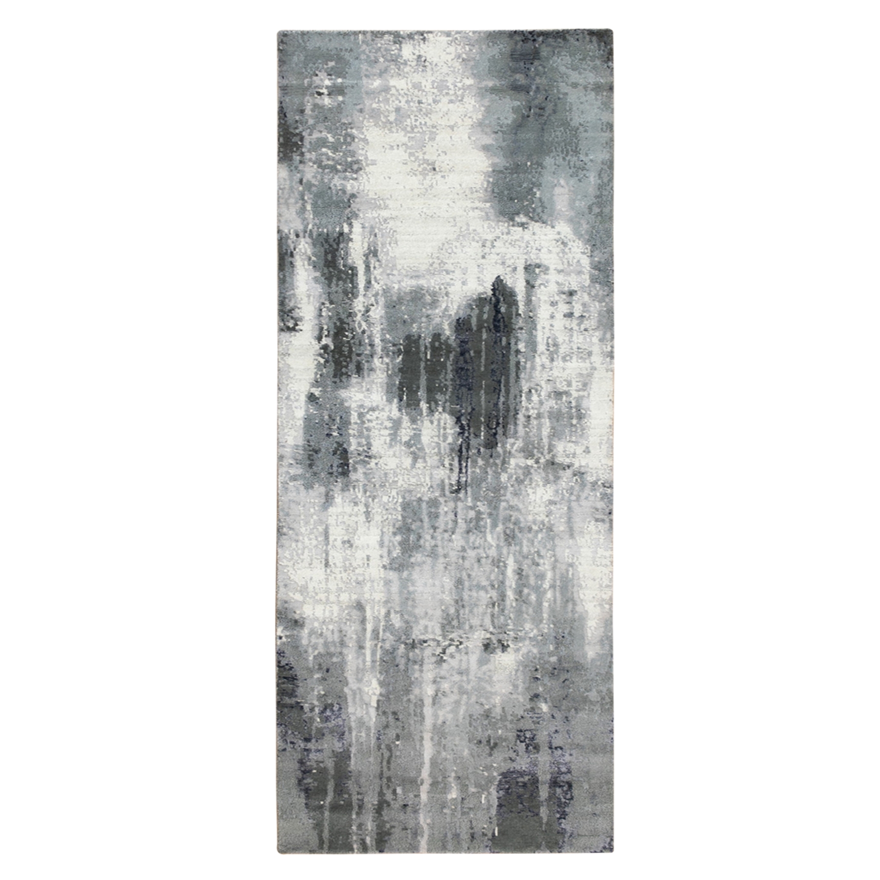 Modern & Contemporary Silk Hand-Knotted Area Rug 4'3